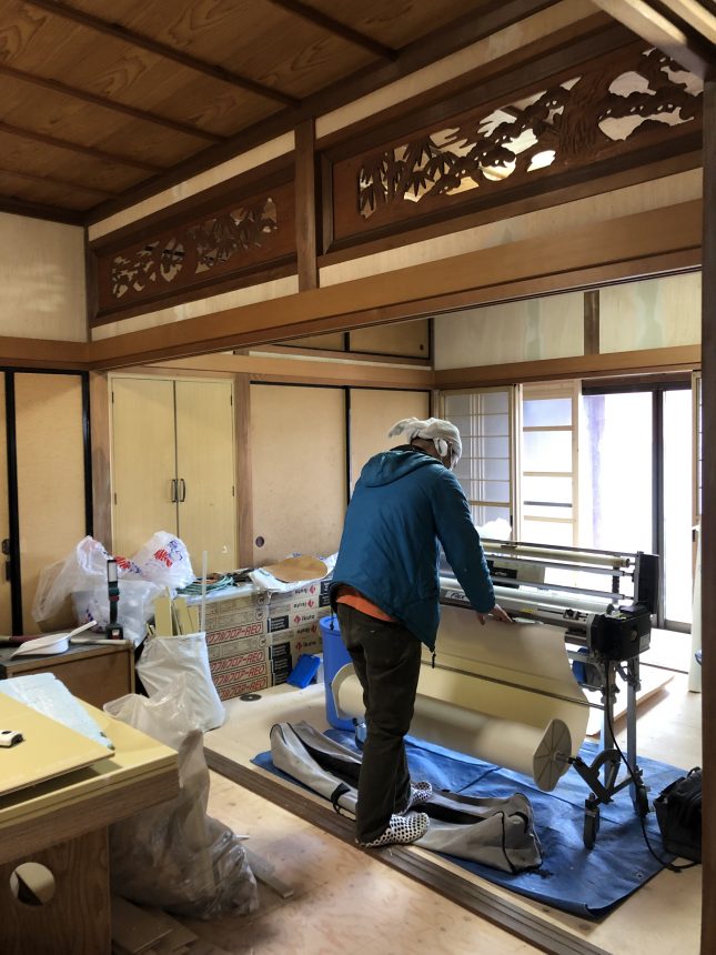クロス貼り替え 内装工事 古民家改修工事