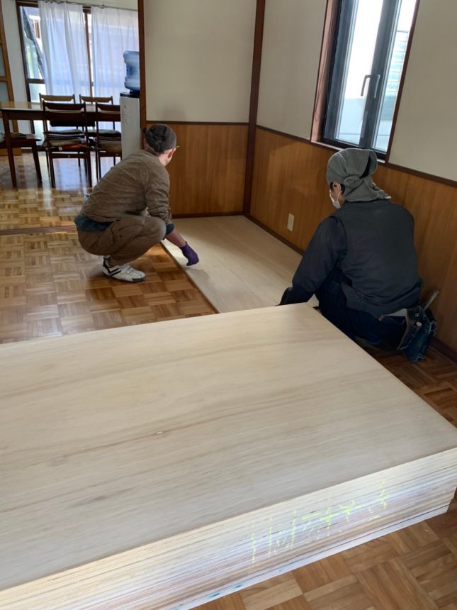 内装工事 リフォーム多治見市 クッションフロア