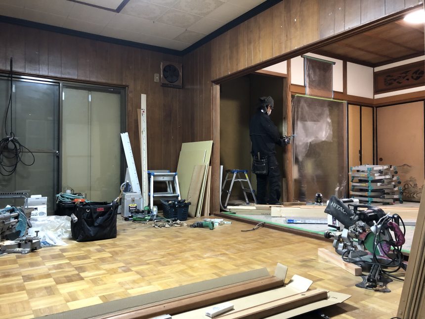 平屋改築工事 リフォーム多治見市