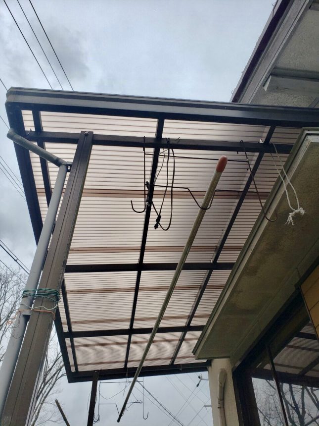 ポリカ張り替え工事 カーポート 多治見市リフォーム