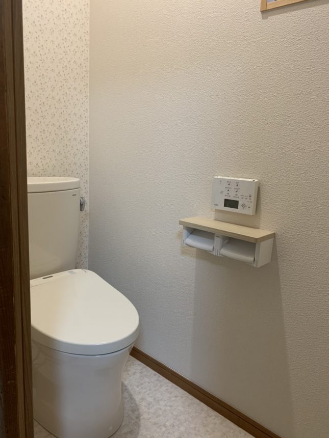 トイレリフォーム トイレ工事 トイレクロス 内装工事
