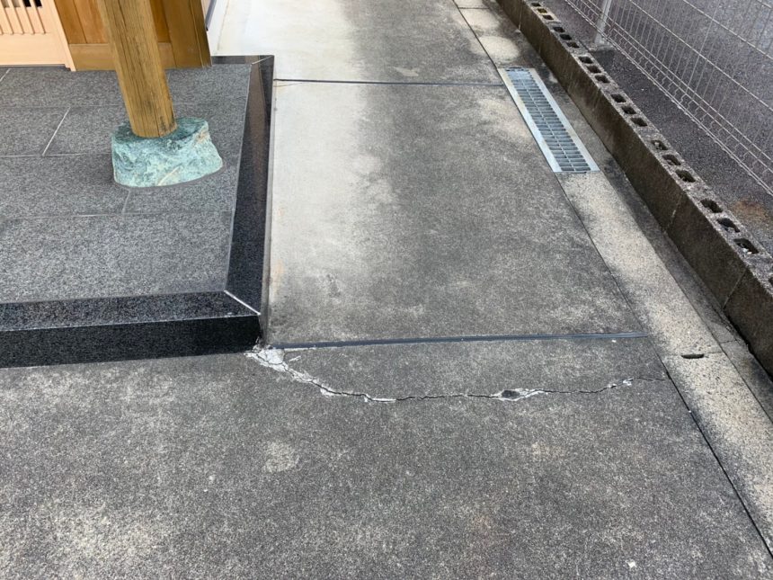玄関敷石 玄関工事 玄関リフォーム