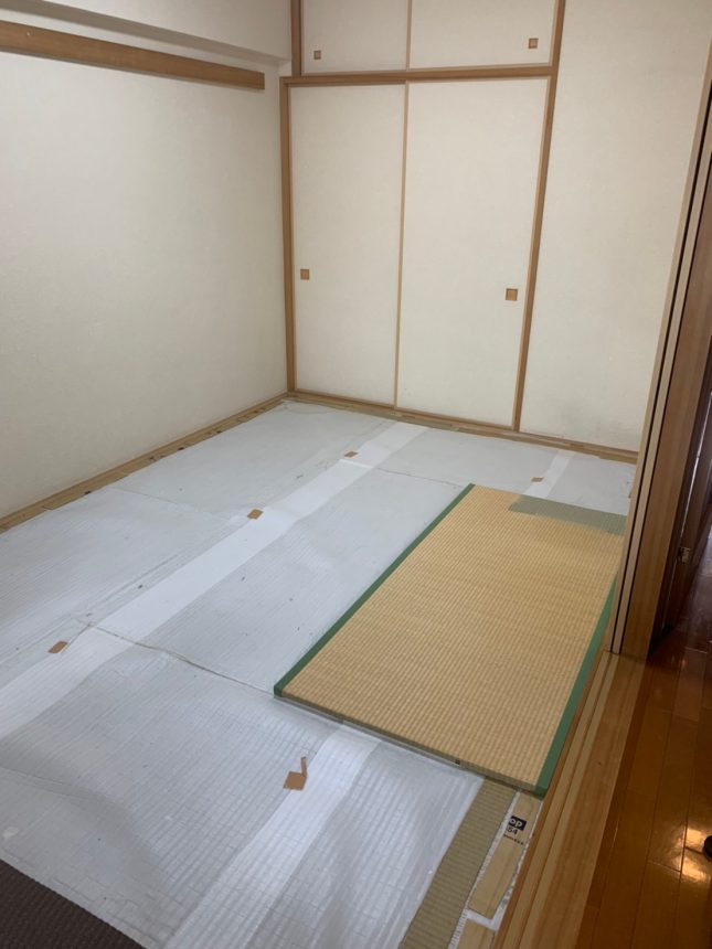 マンションのお部屋の畳取替え工事